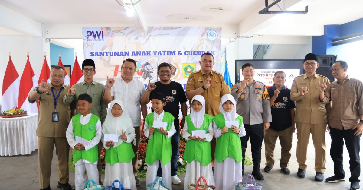 HPN 2026: PWI Kabupaten Bogor Gelar Santunan Anak Yatim, Bupati Rudy Hadir