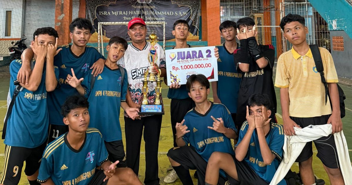 Tembus Final, SMPN 4 Parungpanjang Sabet Juara 2 Futsal Bogor–Tangerang