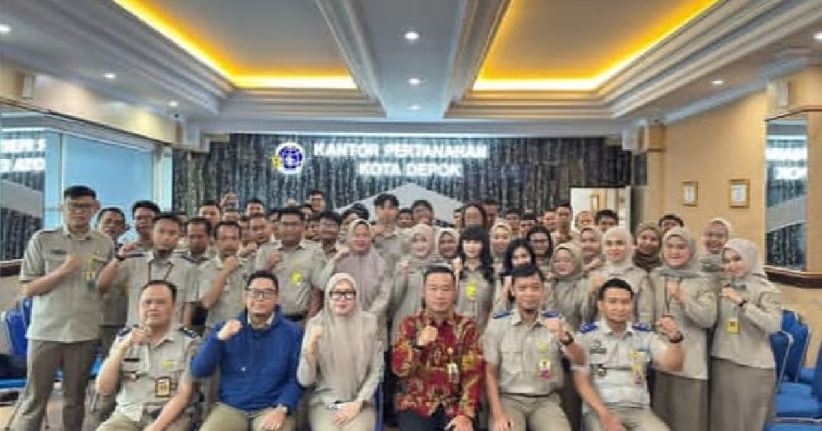 Kantor Pertanahan Kota Depok melalui Bincang Pagi menegaskan pentingnya adaptasi pegawai, budaya kerja tanpa sekat, dan target PTSL 6.000 sertipikat tahun 2026.