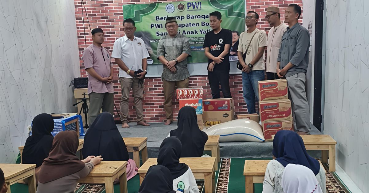 Ramadan Berkah, PWI Kabupaten Bogor Santuni Anak Yatim di Cibinong