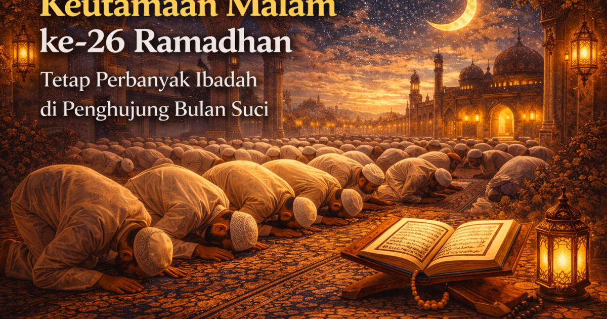 Keutamaan Malam ke-26 Ramadhan, Tetap Perbanyak Ibadah di Penghujung Bulan Suci