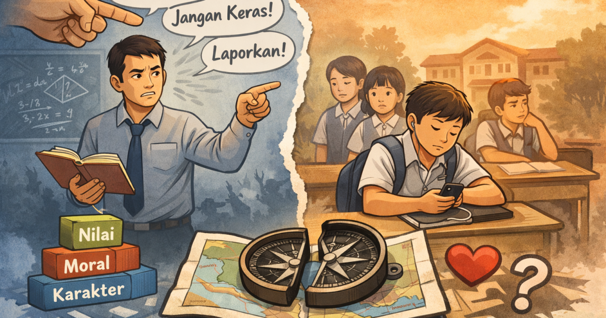 Guru Dilarang Tegas, Tapi Disalahkan Terus: Potret Pendidikan Indonesia yang Mulai Kehilangan Arah