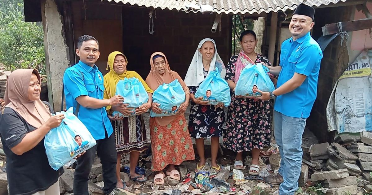 Solidaritas Pemuda, KNPI Bogor Turun Langsung Bantu Warga Terdampak Banjir