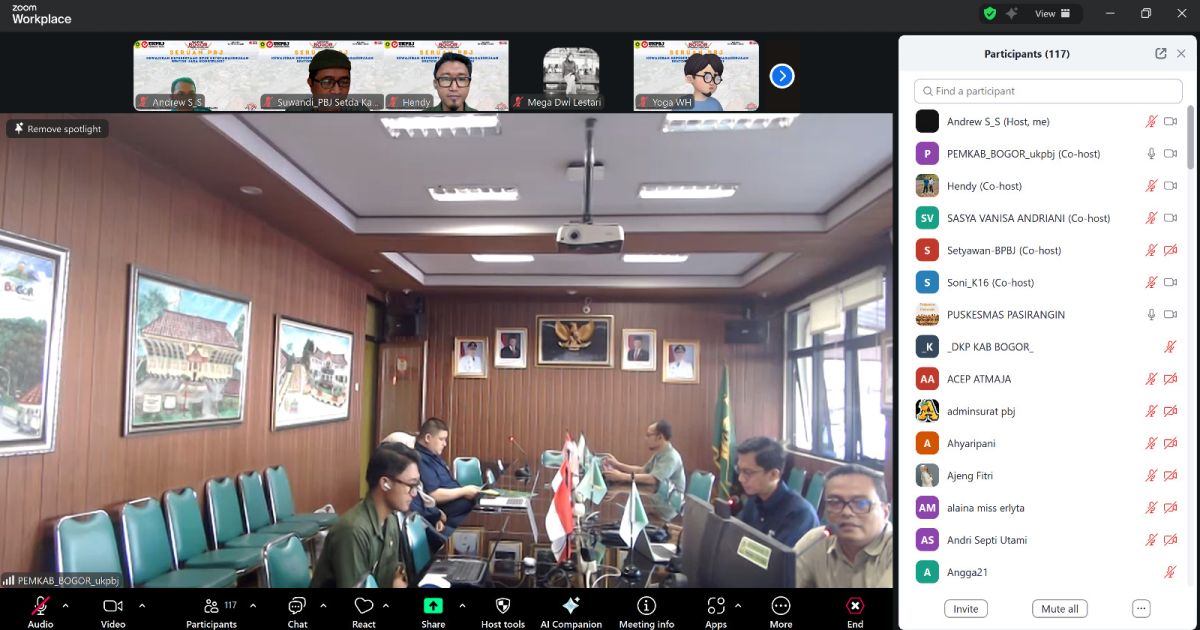 Pemkab Bogor meluncurkan inovasi SERUAN PBJ berbasis digital dan hybrid meeting untuk memperkuat tata kelola pengadaan barang dan jasa yang transparan, efektif, dan akuntabel.
