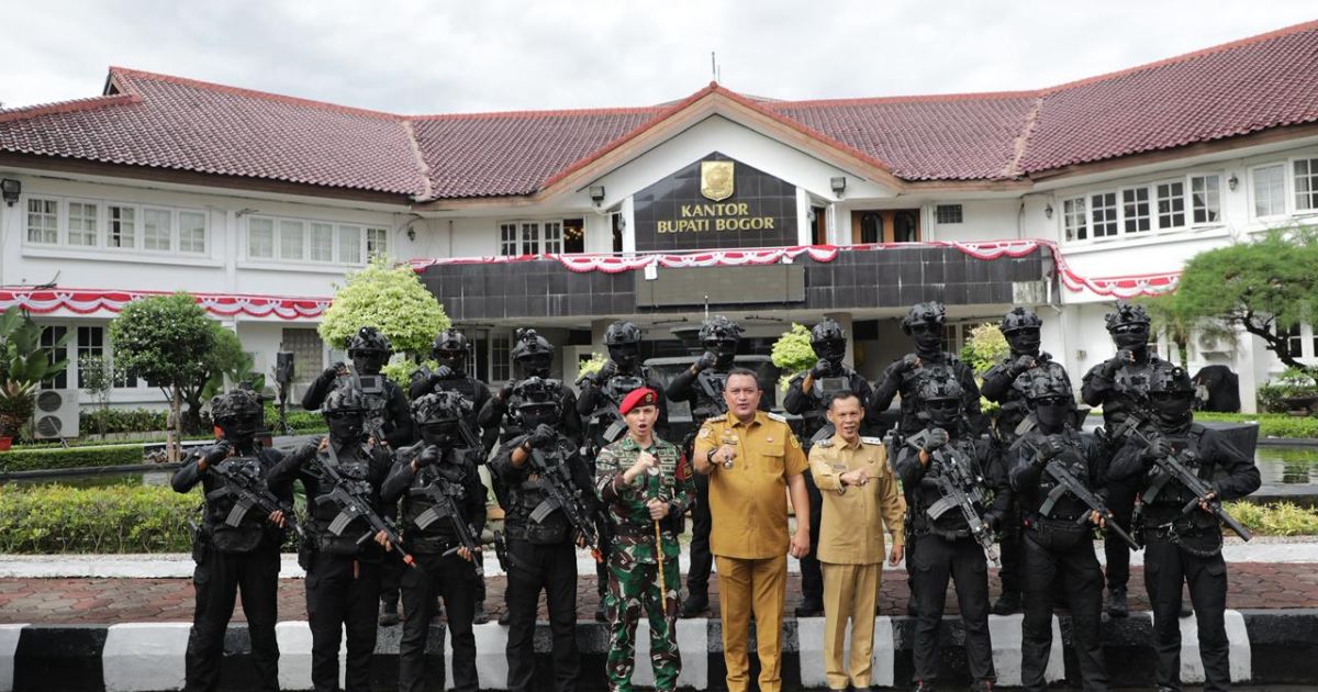 Latihan Kopassus di Pemkab Bogor, Rudy Susmanto Tekankan Sinergi untuk Masyarakat
