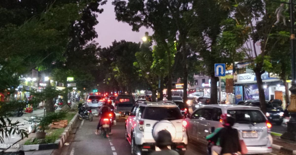 Arus lalu lintas di Jalan Kol Ediyoso Martadipura menuju Tegar Beriman, Kabupaten Bogor, mengalami kemacetan panjang saat libur Iduladha. Dishub sebut parkir liar dan volume kendaraan jadi penyebab utama.