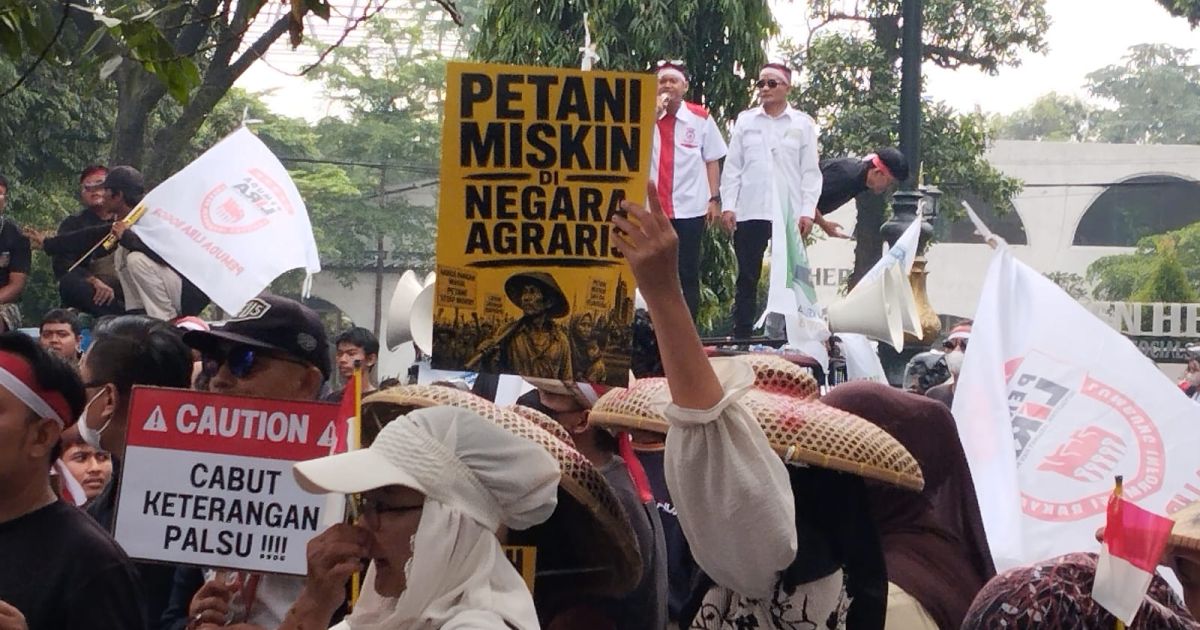Ribuan Petani dan HPPMI Tolak Perpanjangan SHGB PT BSS, Gelar Aksi di Kantor ATR/BPN Kabupaten Bogor