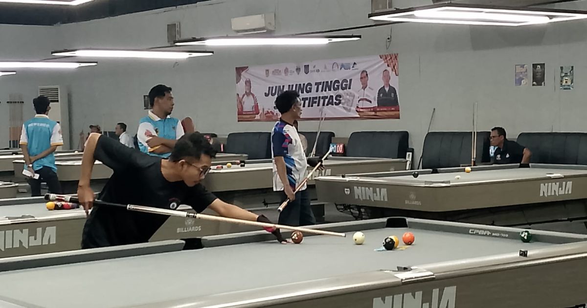Bupati Cup Biliar Antar SKPD Meriahkan HJB ke-544, Andri Hadian: Perkuat Kebersamaan dan Sportivitas ASN