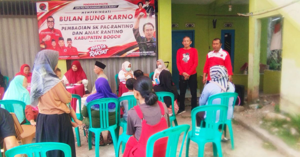 Peringati Bulan Bung Karno, PDIP Kabupaten Bogor Gelar Pengobatan Gratis untuk Warga