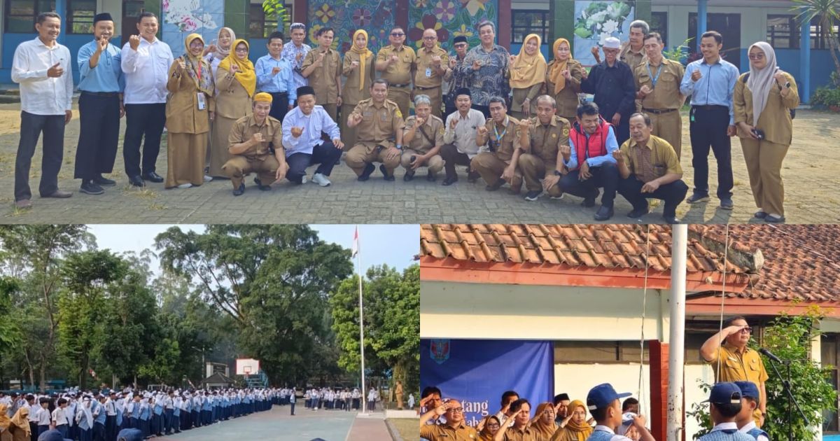 Kadisdik Kabupaten Bogor Pimpin Upacara di SMPN 1 Rumpin, Tegaskan Komitmen Tangani Anak Tidak Sekolah