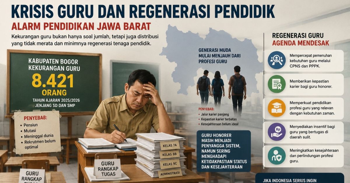Krisis Guru dan Regenerasi Pendidik: Alarm Pendidikan Jawa Barat