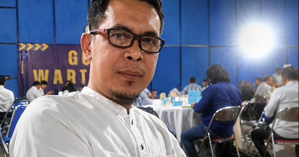 Susanto Jurnalis Redaktur Media Online Beritasatoe.com ditemui saat UKW PWI Jabar di GOR Wartawan, Kota Bandung (Foto: Istimewa)