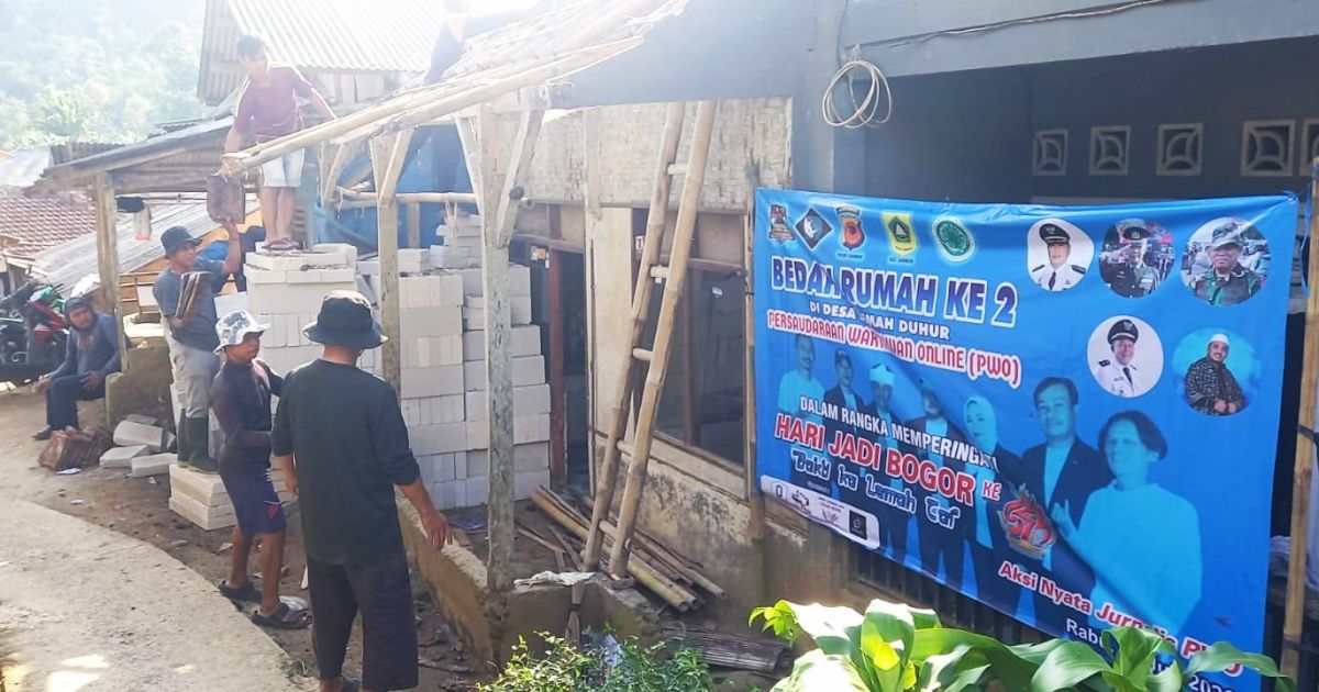 PWO Wujudkan Kepedulian Sosial Melalui Bedah Rumah Tahap Kedua di Caringin