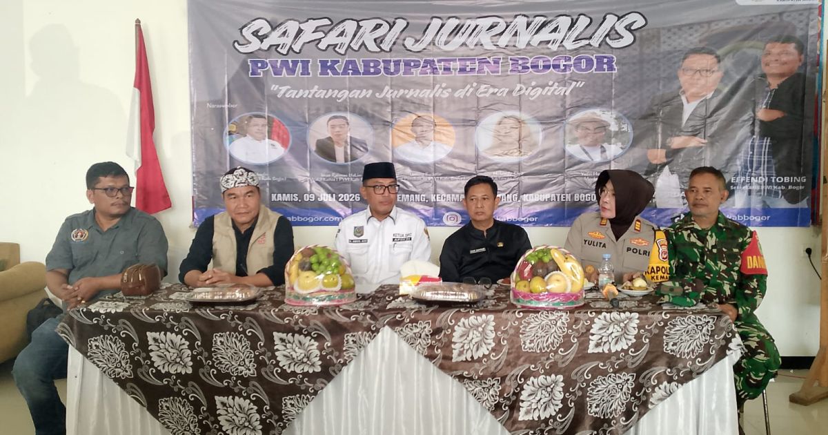 PWI Kabupaten Bogor Gelar Safari Jurnalis ke-V di Kemang, Bahas Tantangan Jurnalis di Era Digital