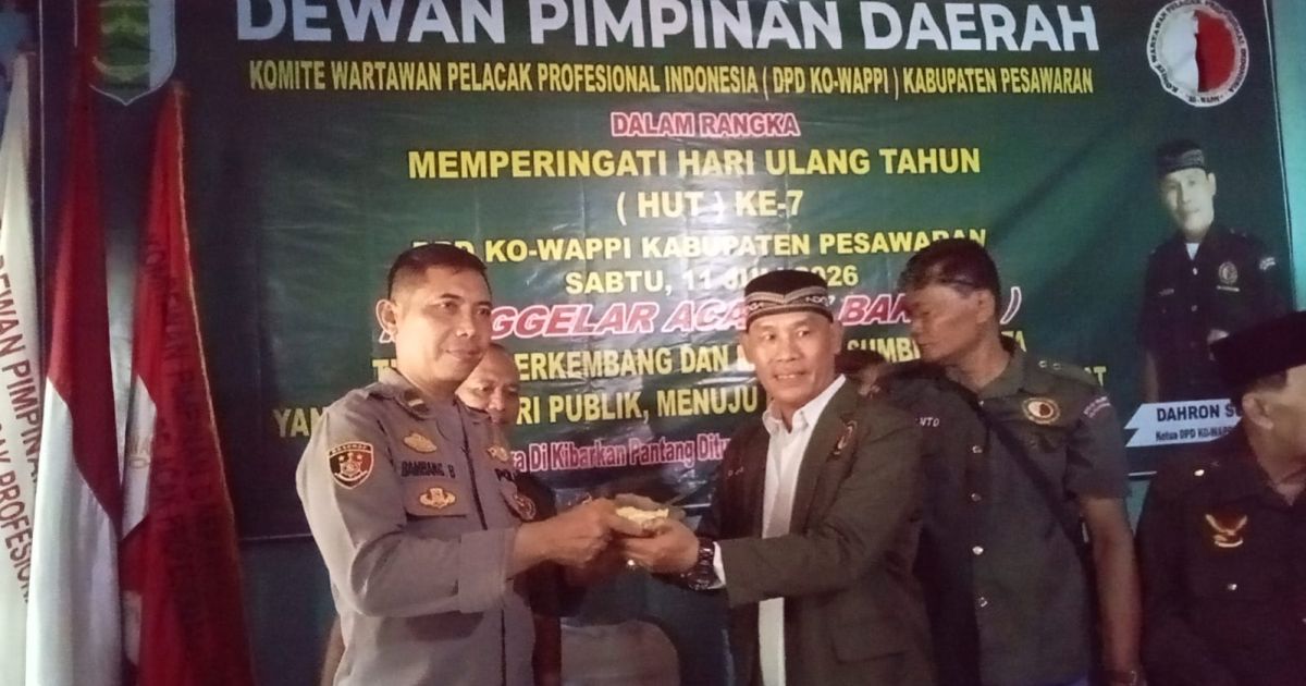 DPD KO-WAPPI Kabupaten Pesawaran memperingati HUT ke-7 dengan syukuran dan santunan anak yatim. Ketua Dahron Sungkai mengajak wartawan menjaga profesionalisme dan menjunjung tinggi Kode Etik Jurnalistik.