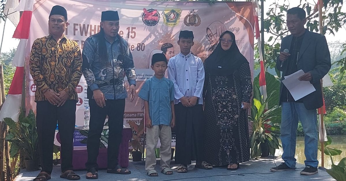 FWHBU bersama Polres Bogor menggelar santunan bagi 34 anak yatim di Desa Babakan, Ciseeng. Kegiatan dalam rangka HUT Bhayangkara ke-80 dan HUT FWHBU ke-15 ini juga diisi penyuluhan hukum dan penguatan kepedulian sosial.