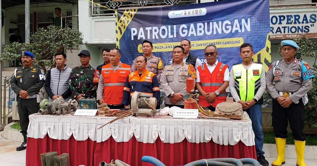 118 Personel Gabungan Tertibkan PETI di Kawasan IUP ANTAM Pongkor