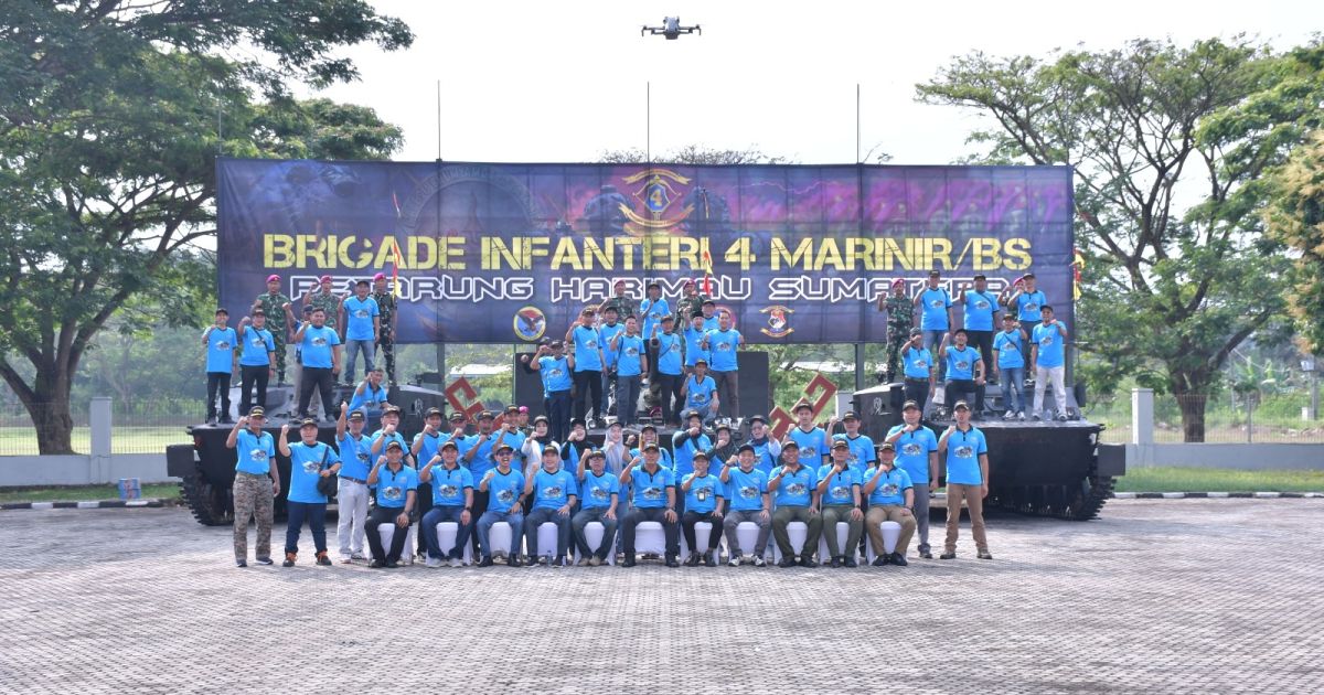 Danbrigif 4 Marinir/BS Perkuat Sinergi dengan Media, Gelar Gathering Bersama Insan Pers Lampung