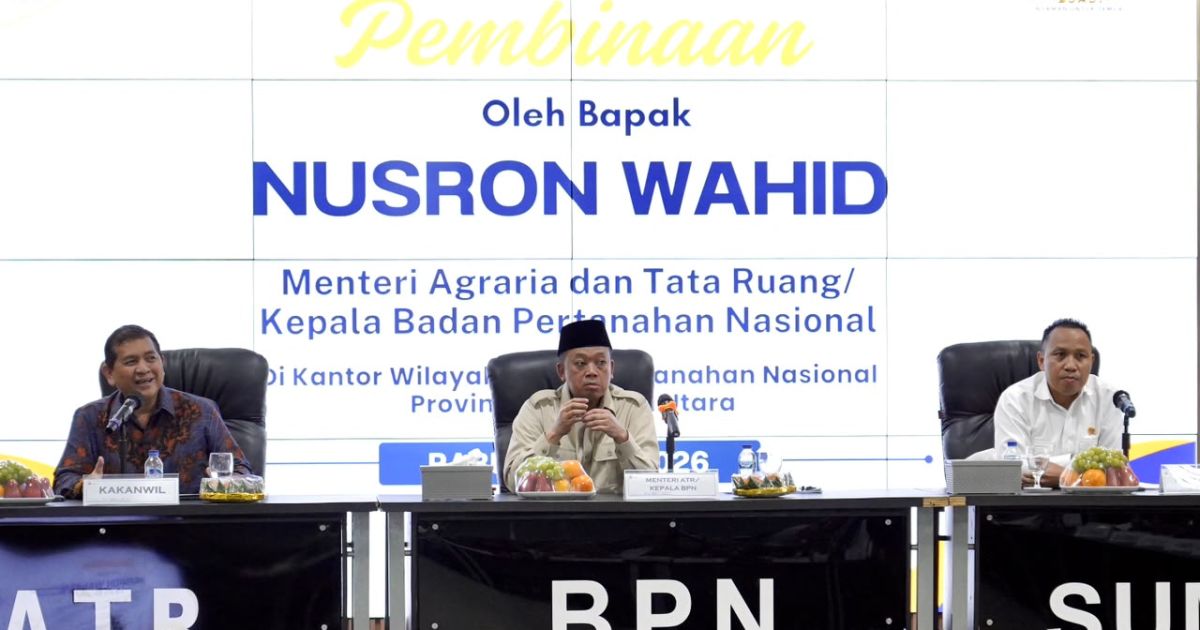Menteri Agraria dan Tata Ruang/Kepala Badan Pertanahan Nasional (ATR/BPN), Nusron Wahid.