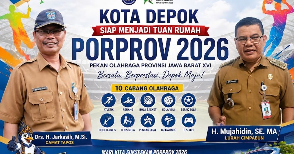 Depok jadi tuan rumah Porprov Jabar 2026, Camat Tapos Ajak Warga Berpartisipasi Sukseskan Ajang Olahraga Terbesar Jawa Barat