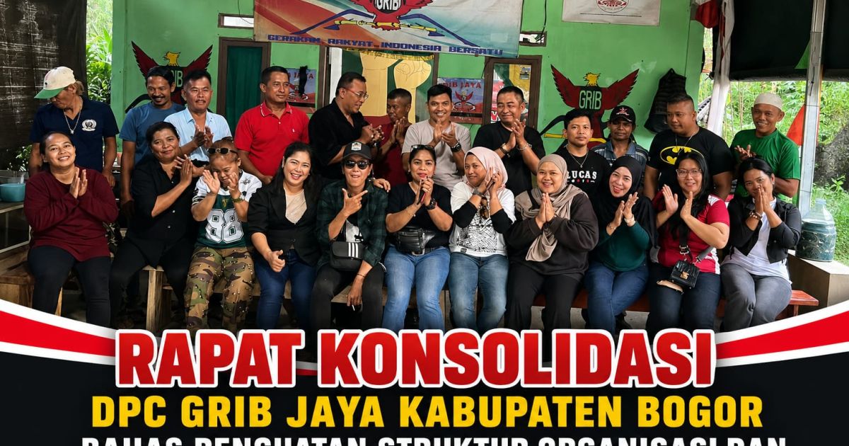 Perkuat Soliditas Organisasi, DPC GRIB JAYA Kabupaten Bogor Gelar Rapat Konsolidasi