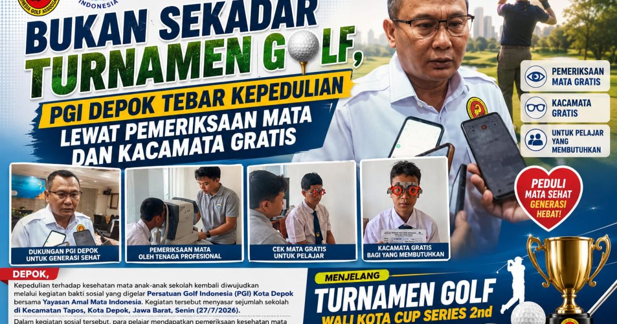 PGI Depok dan Yayasan Amal Mata Indonesia Gelar Pemeriksaan Mata Gratis bagi Ratusan Pelajar