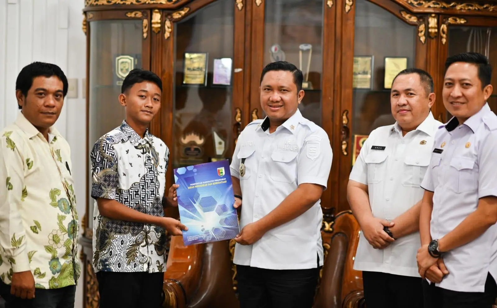 Wabup Pesawaran Terima Pelajar Lolos Grand Final Duta Siswa Indonesia 2026