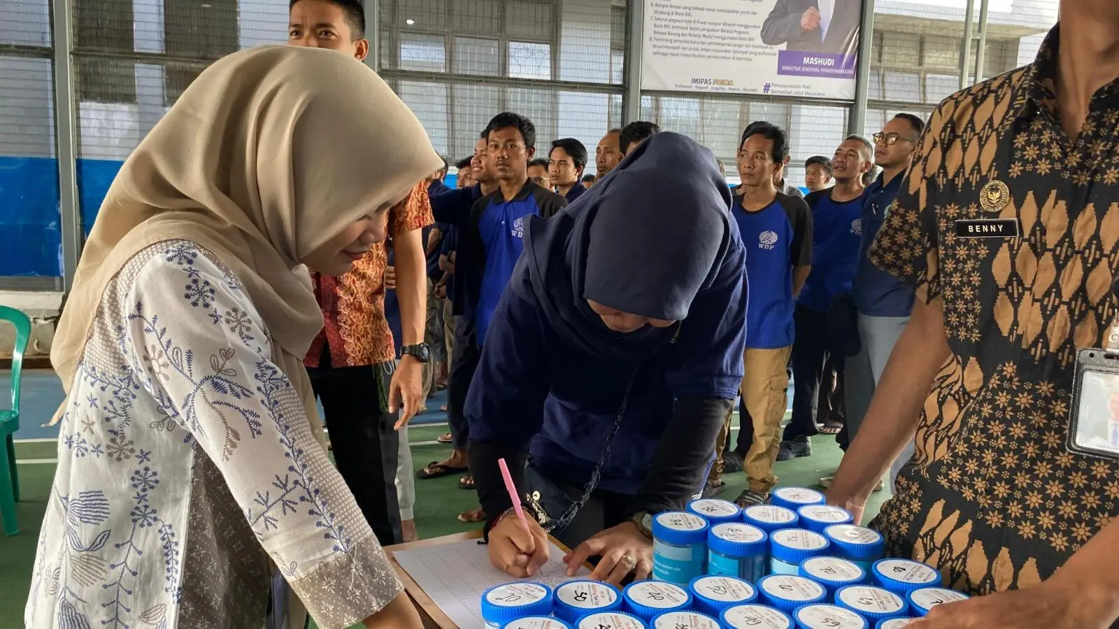 Komitmen Bersih Narkoba, Rutan Depok Laksanakan Tes Urine Menyeluruh