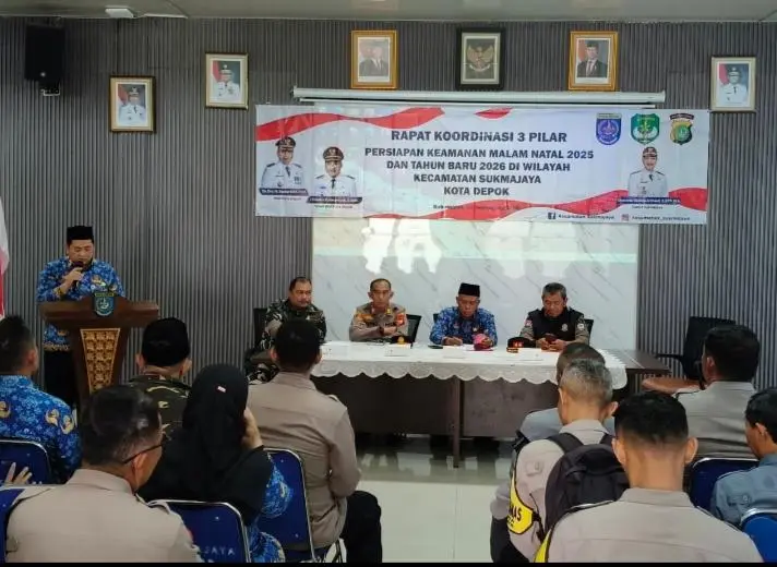 Antisipasi Nataru, Kecamatan Sukmajaya Perkuat Sinergi Pengamanan