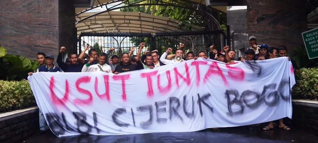 Petani Bogor Gelar Aksi di Kejagung, Tuntut Tuntaskan Kasus BLBI di Lereng Salak