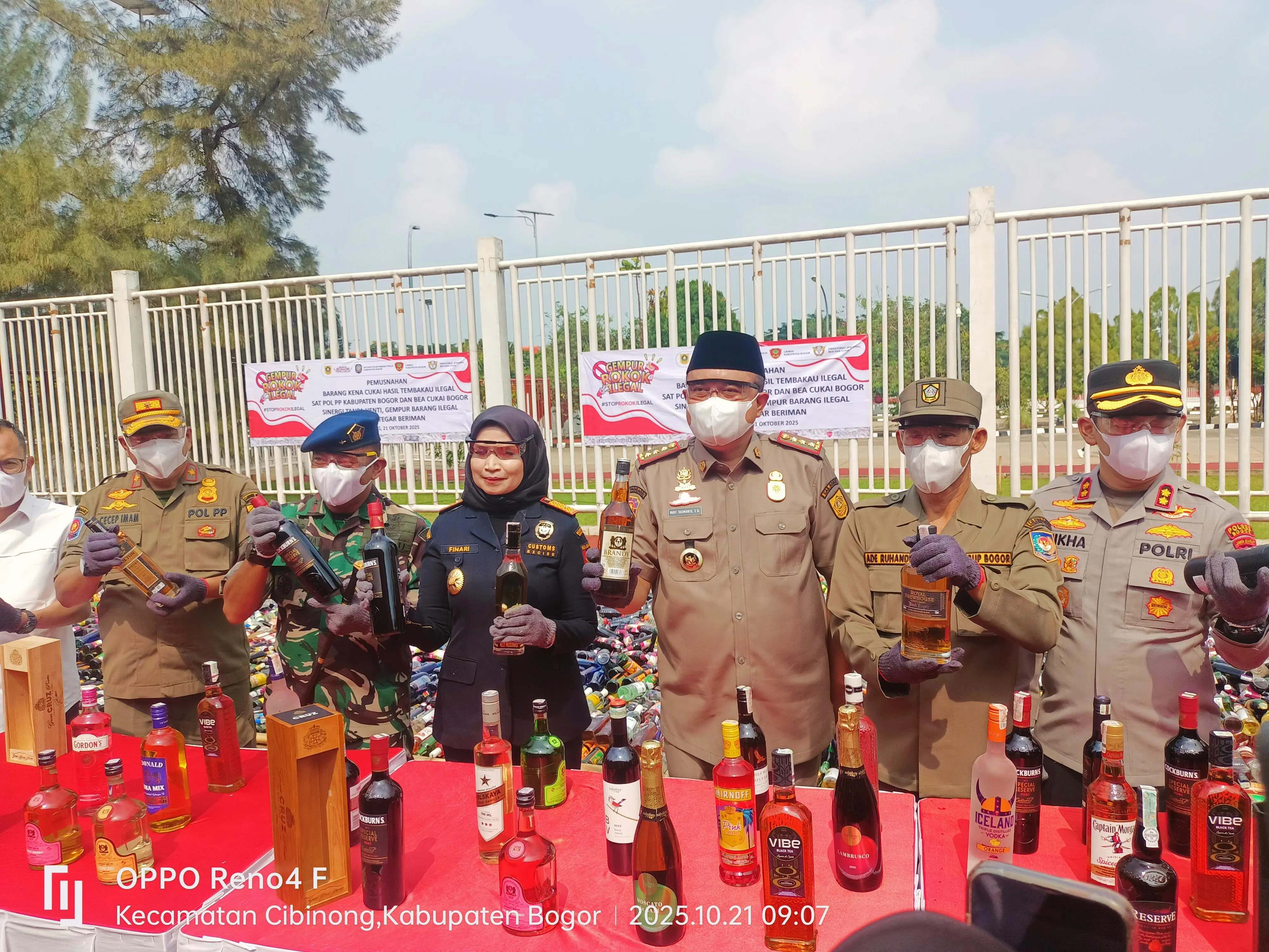 Bea Cukai dan Pemkab Bogor Musnahkan Barang Ilegal Senilai Rp2,8 Miliar