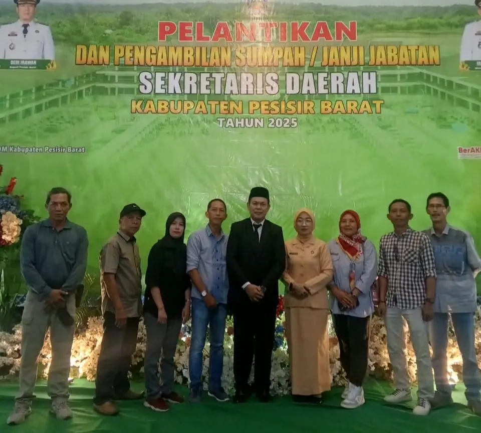 Tedi Zatmiko Resmi Dilantik Sebagai Sekda Definitif Pesisir Barat