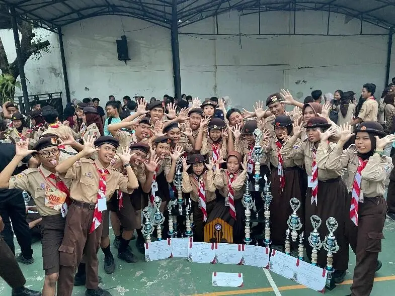 SMPN 1 Dramaga Buktikan Eksistensi di Dunia Kepramukaan, Raih Juara Umum Madya Penggalang