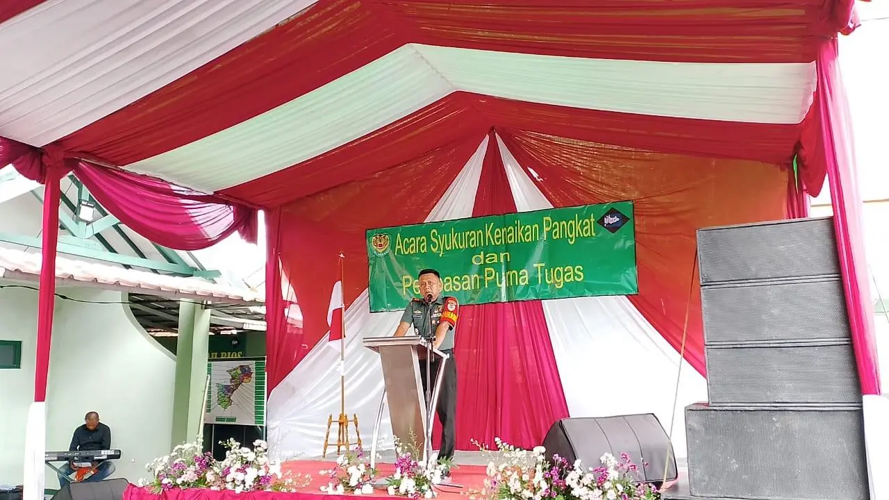 Koramil 0621-18 Cigudeg Gelar Tasyakuran Kenaikan Pangkat dan Purna Tugas Anggotanya