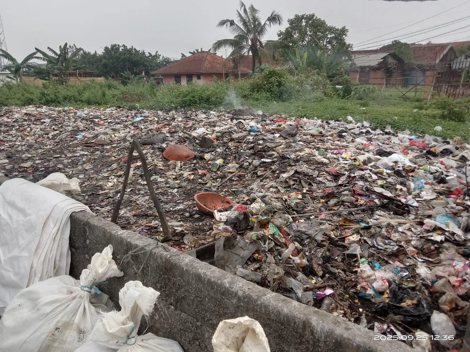 Tumpukan Sampah Bersih, TPS Liar Ciherang Dramaga Akhirnya Ditutup DLH Bogor
