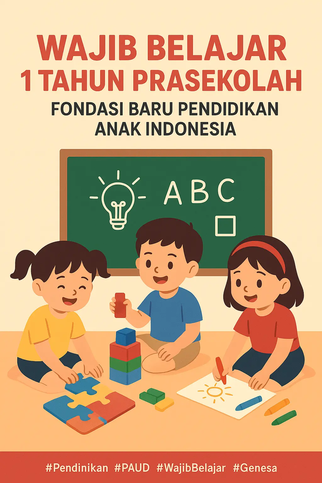 Opini Pendidikan: Wajib Belajar 13 Tahun Dimulai dari PAUD: Langkah Berani Indonesia