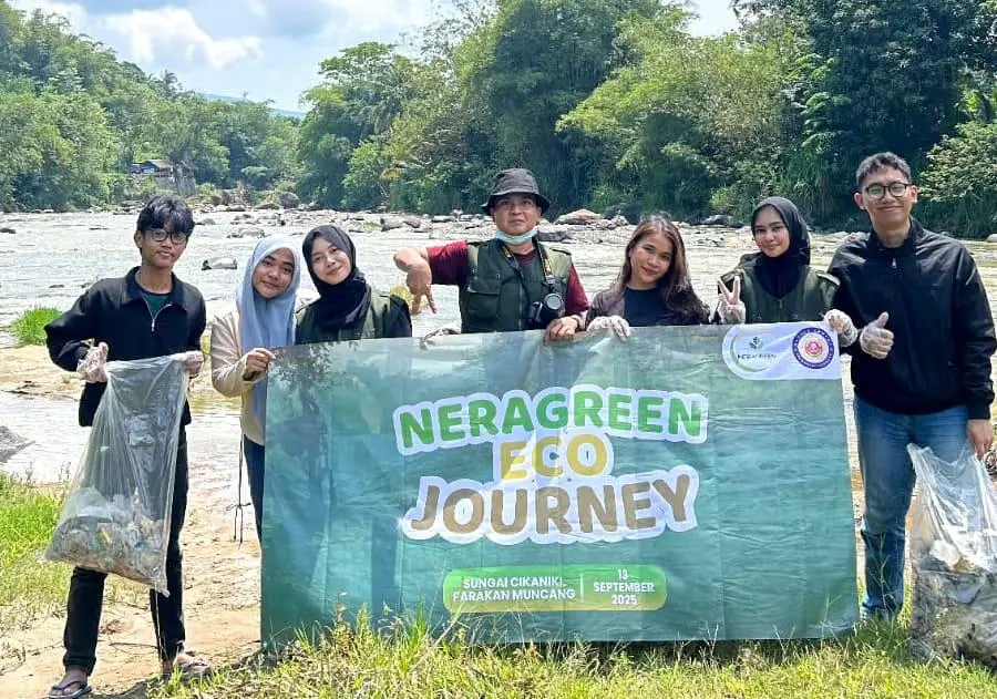 Eco Journay 2025: Komunitas NeraGreen dan Karang Taruna Nanggung Bersihkan Sungai Cikaniki