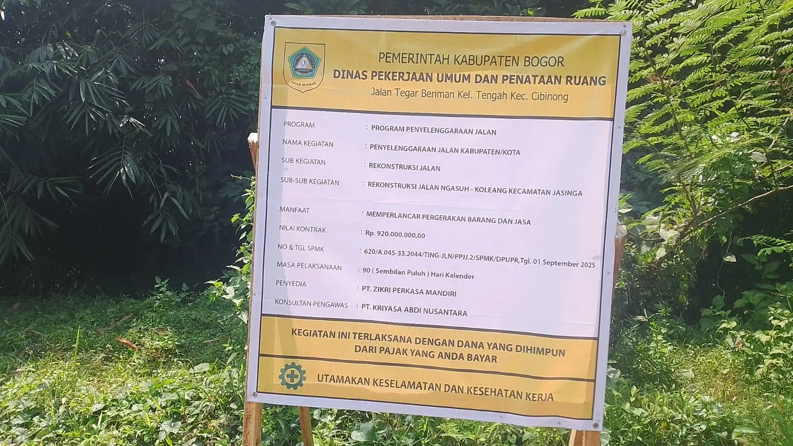 Ruas Jalan Ngasuh – Koleang di Jasinga Mulai Direkonstruksi, Warga Sambut Bahagia