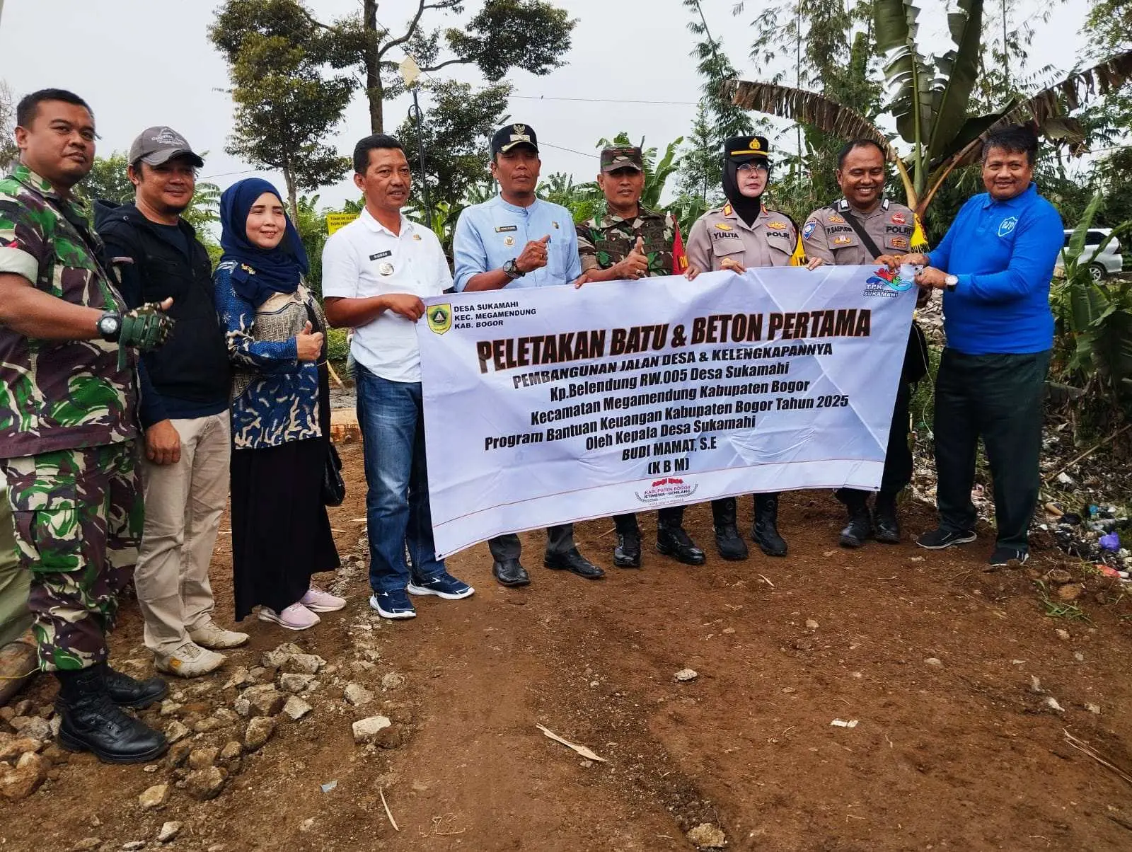 Bankeu 2025 Wujudkan Jalan Penghubung Baru Sukamahi–Sukamaju Sepanjang 1 Km