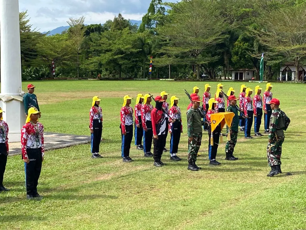 30 Anggota Paskibraka Pesawaran Jalani Latihan Intensif Jelang HUT RI ke-80