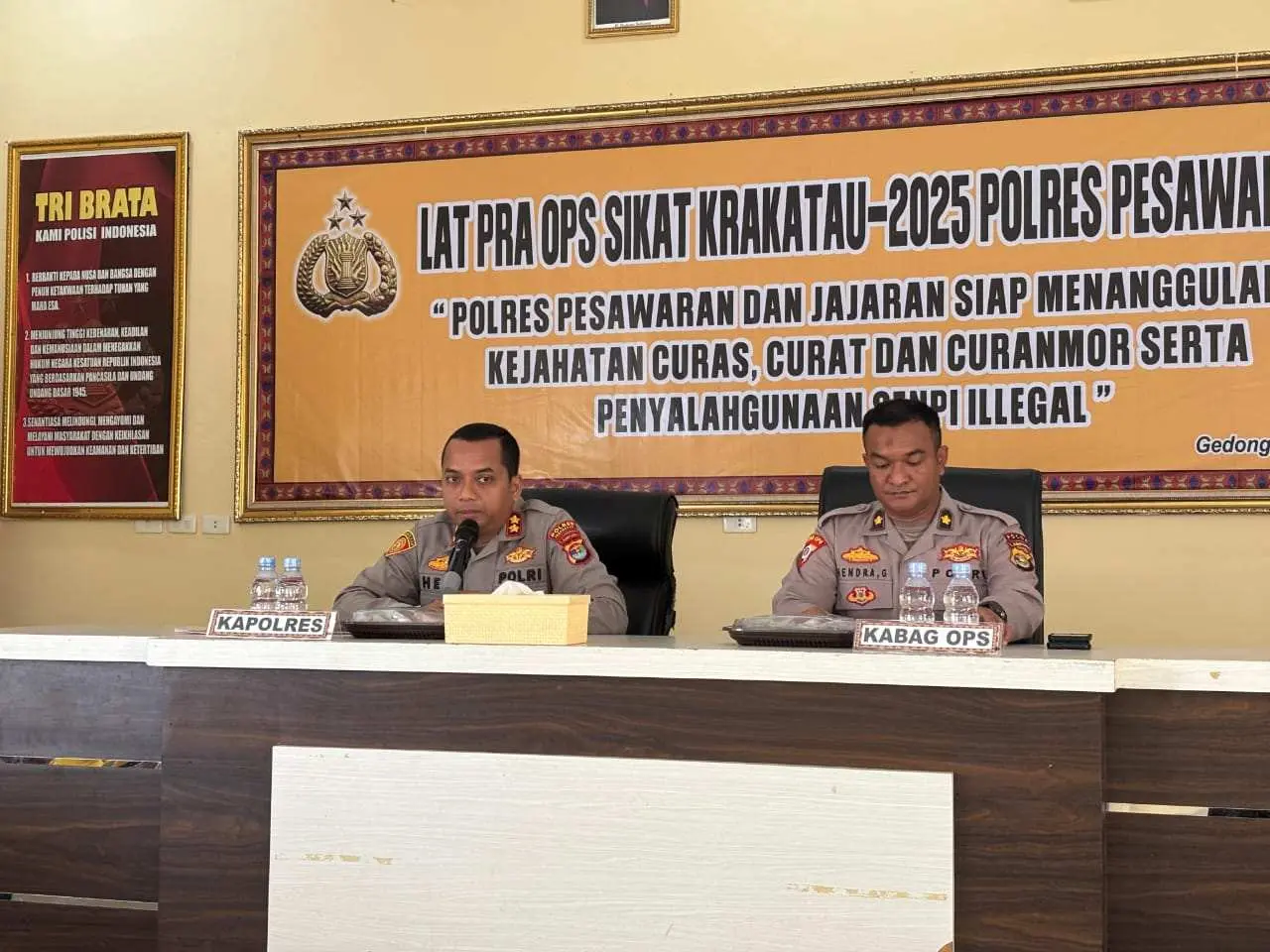 Tindak Tegas Kejahatan C3, Polres Pesawaran Luncurkan Operasi Sikat Krakatau