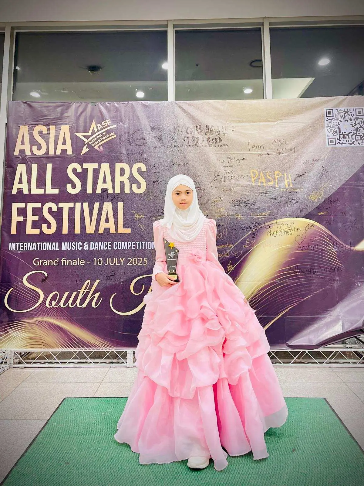 Kalia Maritza dari Indonesia Raih Penghargaan Emas di Asia All Stars Festival Korea