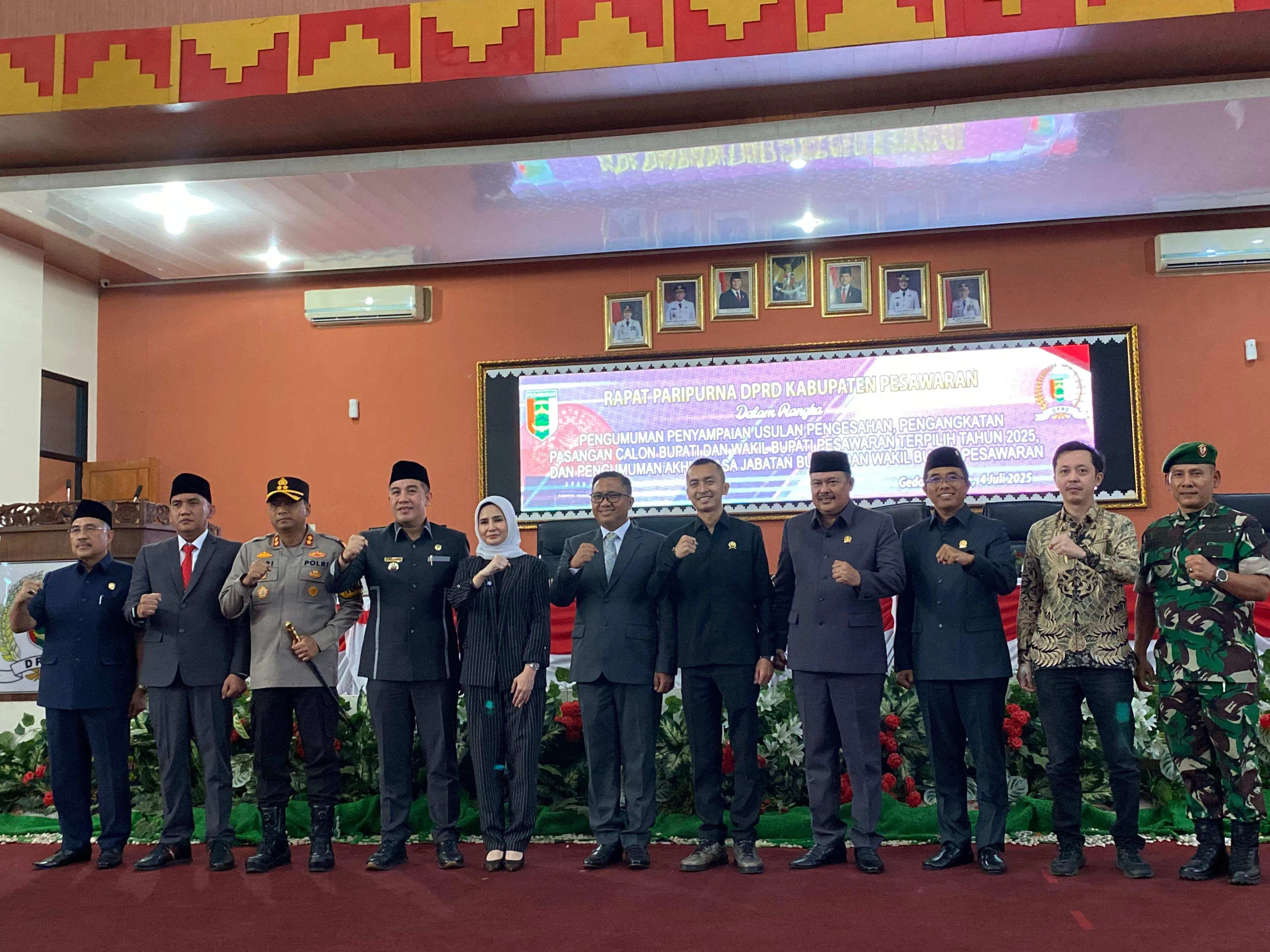 DPRD Pesawaran Resmi Usulkan Pengesahan Bupati Terpilih Hasil PSU Pilkada 2024