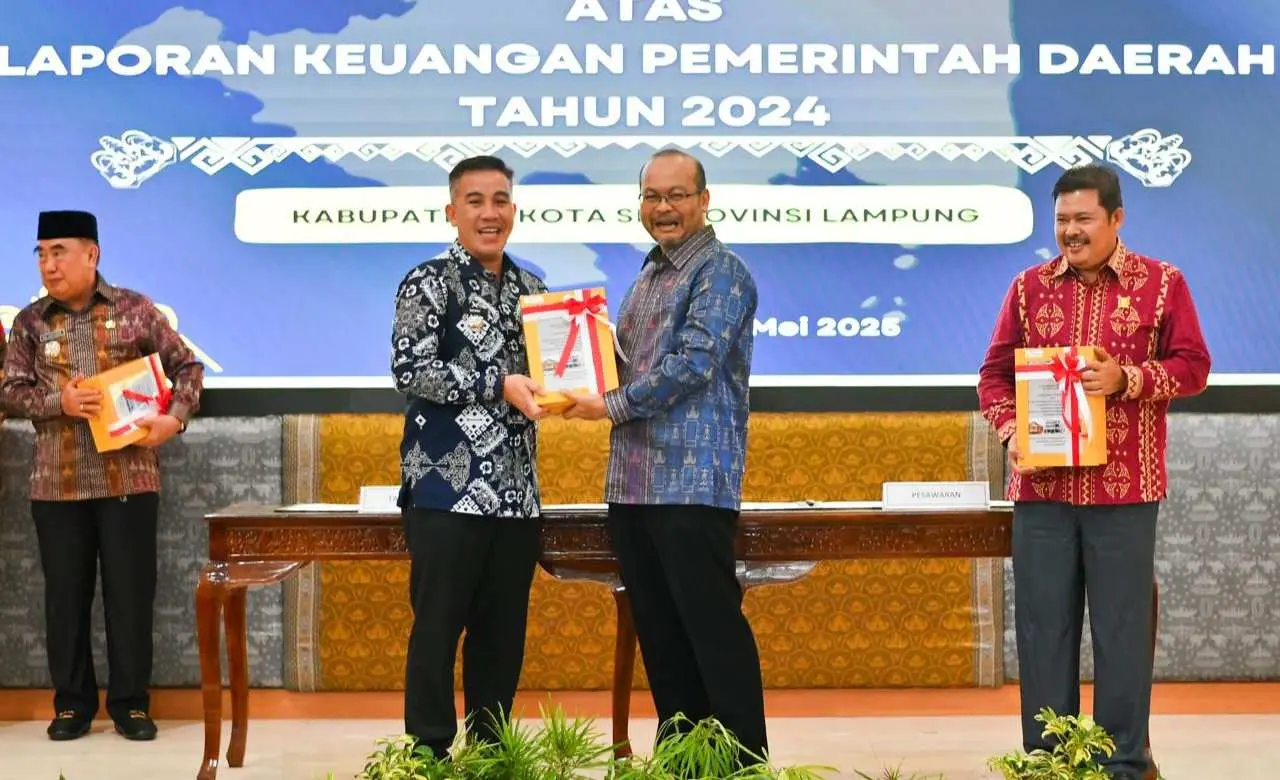 Pesawaran Kembali Raih Opini WTP Kesembilan Kali Berturut-turut