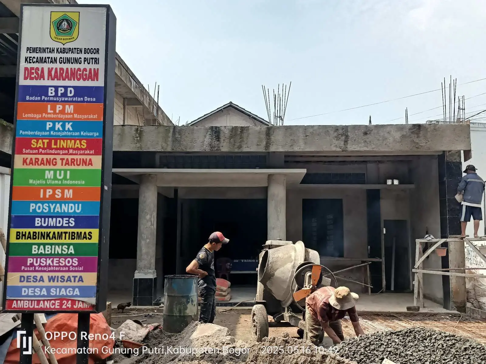 Manfaatkan Bankeu, Desa Karanggan Terus Benahi Infrastruktur Kantor Desa