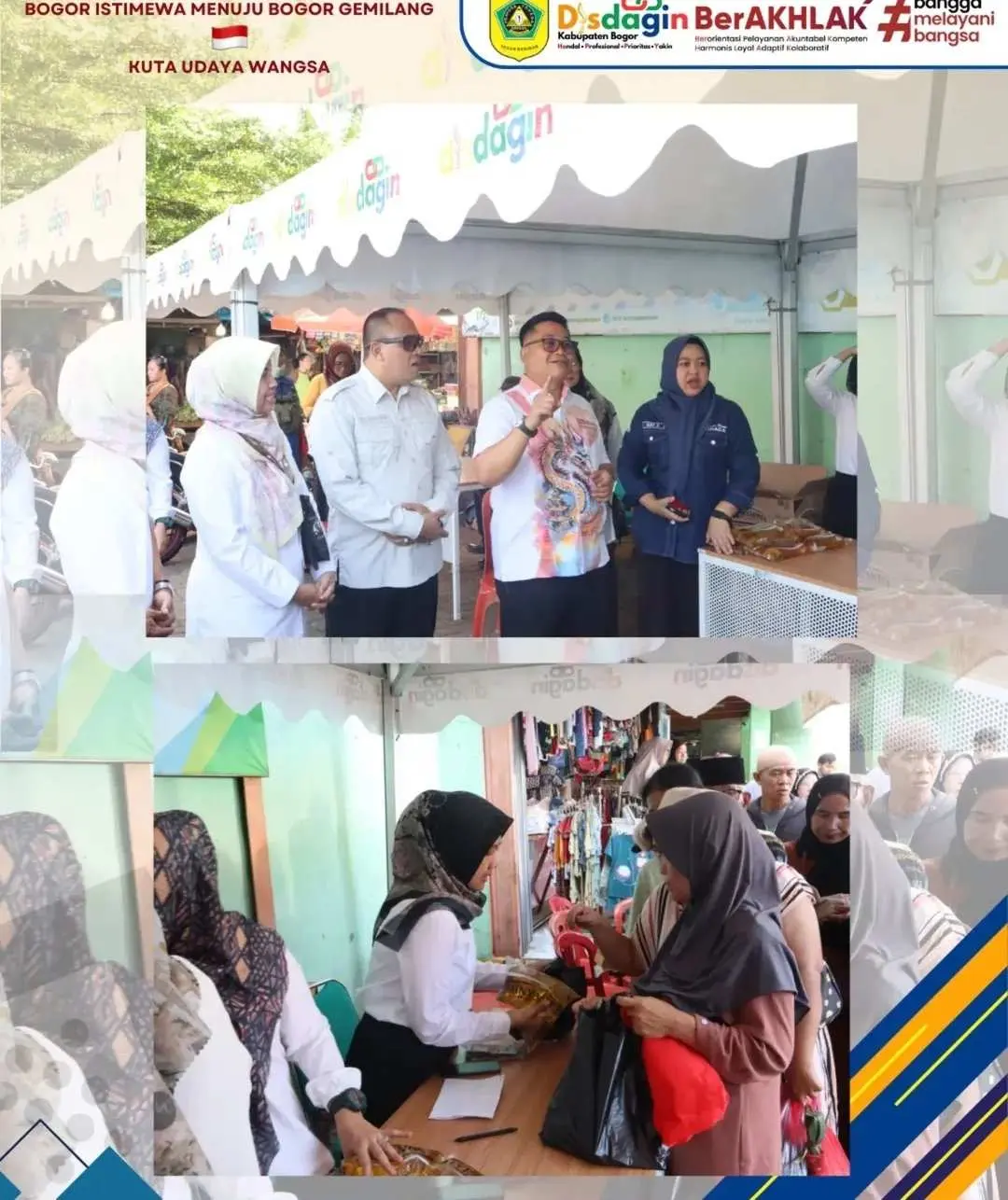 Disdagin Kabupaten Bogor Gelar Operasi Pasar dan Sidang Tera Pasar di Pasar Rakyat Ciluar