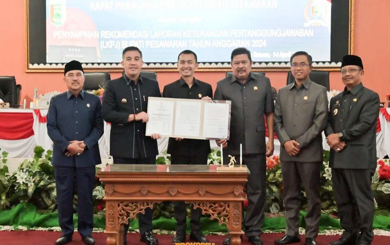 DPRD Pesawaran Sampaikan Rekomendasi LKPJ Bupati Tahun Anggaran 2024