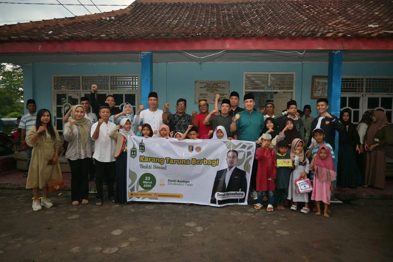 Karang Taruna Provinsi Lampung Salurkan Bantuan Bakti Sosial ke Panti Asuhan Sholawatul Falah
