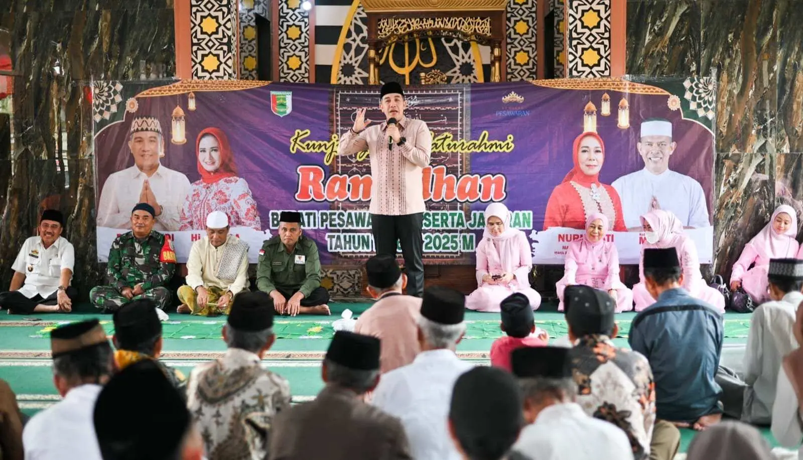 Silaturahmi Ramadan, Bupati Pesawaran Ajak Masyarakat Jaga Kondusifitas dan Persatuan