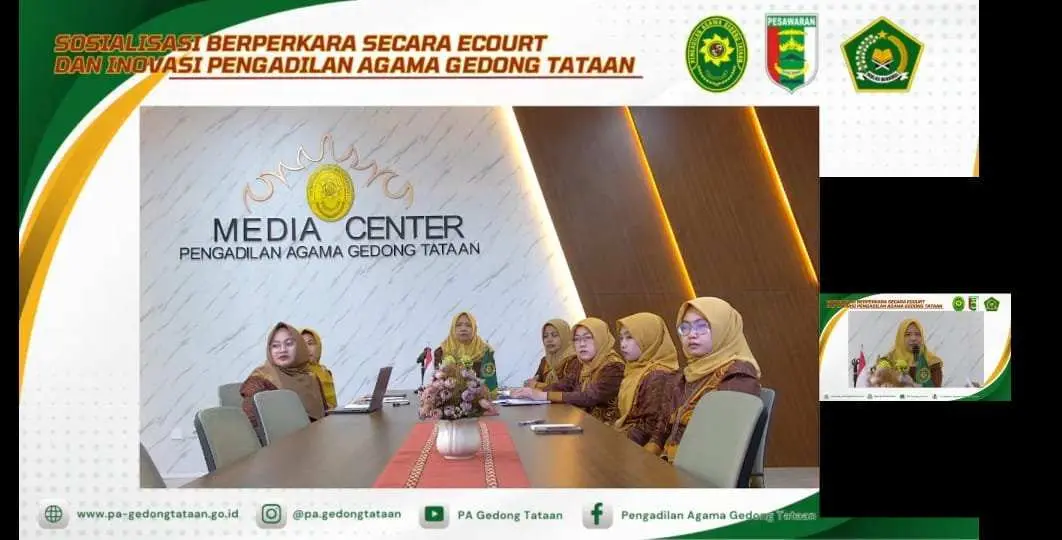 Pengadilan Agama Gedong Tataan Sosialisasikan E-Court dan Inovasi Layanan Berperkara